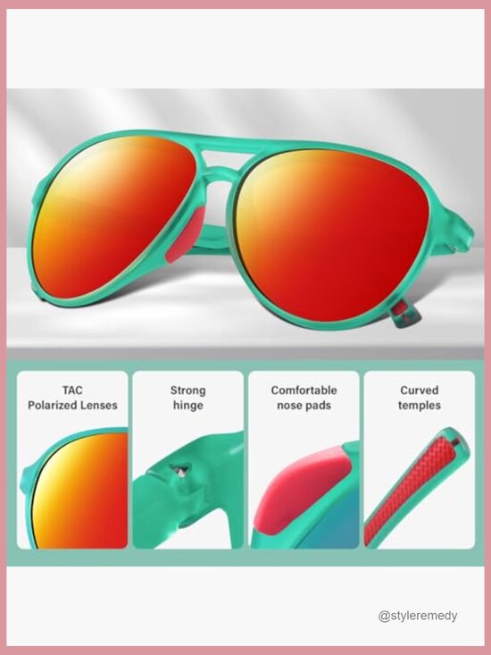 Polarized Aviator Sunglasses UV400 Protection Sports Style Unisex